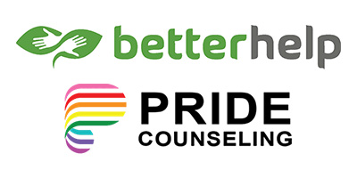 Betterhelp Pride logos together