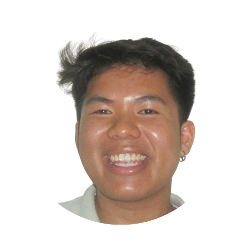 David Hoang is a Vietnamese American with short black hair and two earrings.