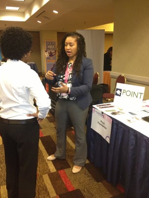 Monica Motley Tabling at Creating Change Conference